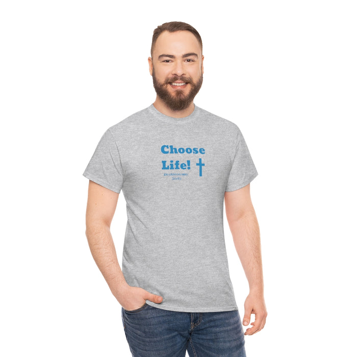 Choose Life 2.0 Men Unisex Heavy Cotton Tee