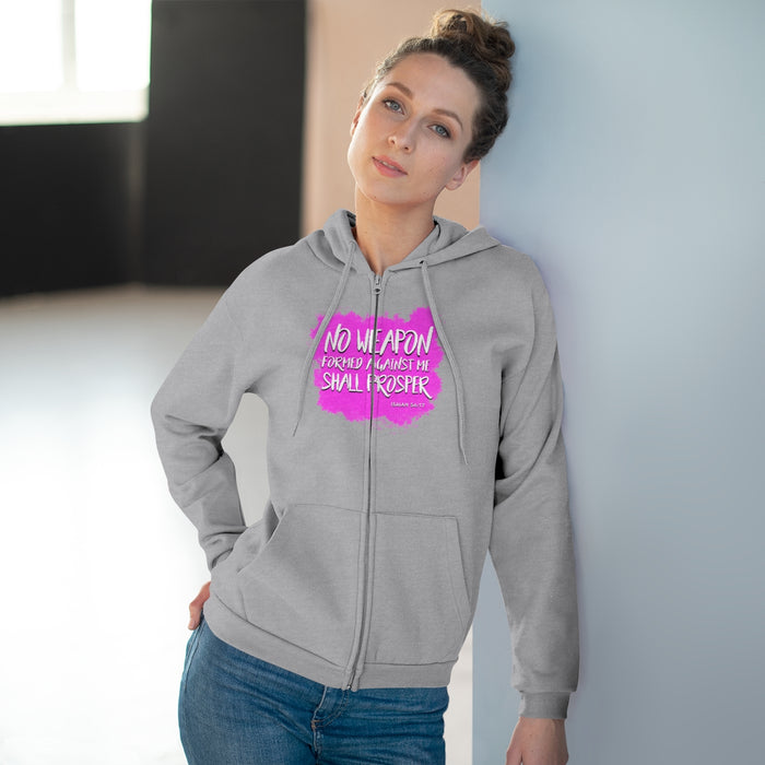 No Weapon Women Unisex Hooded Zip Sweatshirt