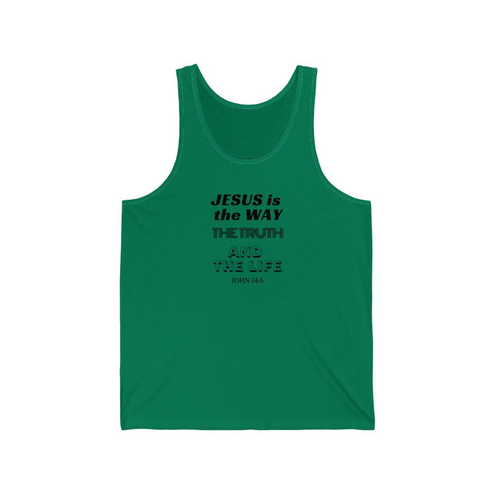 Jesus Is The Way Men's Unisex Jersey Tank