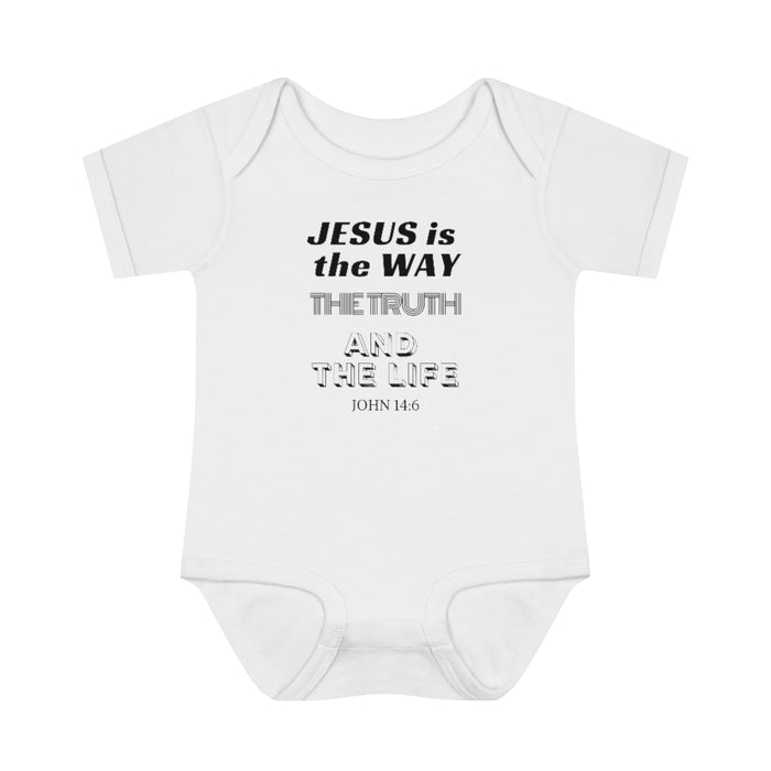 Jesus Is The Only Way Infant Baby Rib Body Suit