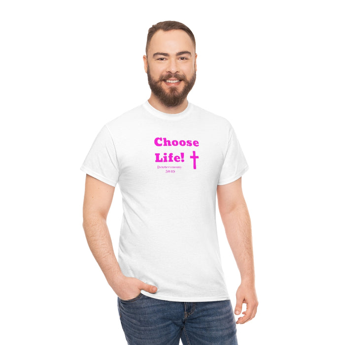 Choose Life 2.0 Women Unisex Heavy Cotton Tee