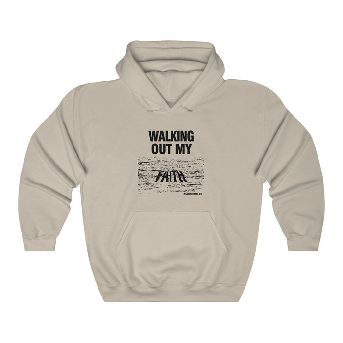 Walking Out My Faith Men’s Unisex Heavy Blend™ Hooded Sweatshirt