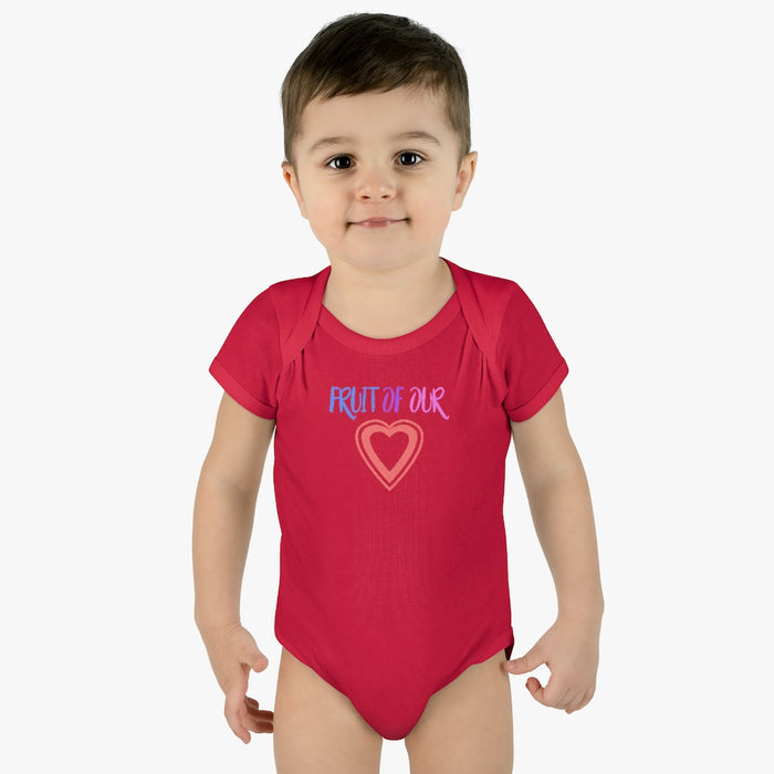 Fruit of our Heart Infant Rib Body Suit