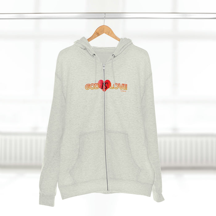 God is Love Women’s Unisex Premium Full Zip Hoodie