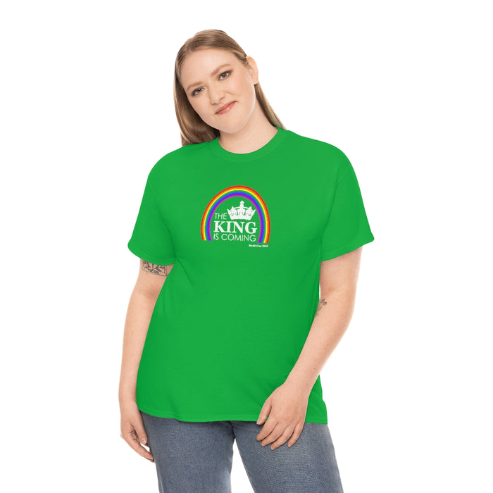 The King is Coming Women’s Unisex Heavy Cotton Tee