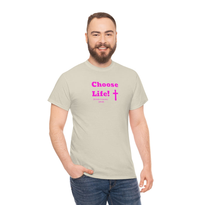 Choose Life 2.0 Women Unisex Heavy Cotton Tee