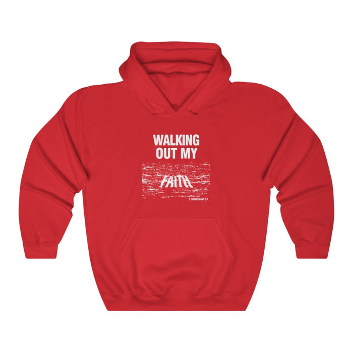 Walking Out My Faith Men’s Unisex Heavy Blend™ Hooded Sweatshirt