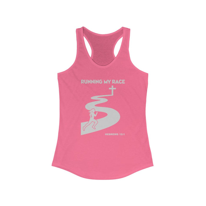 Running My Race Women's Ideal Racerback Tank