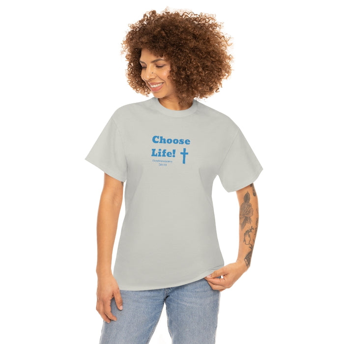 Choose Life 2.0 Men Unisex Heavy Cotton Tee