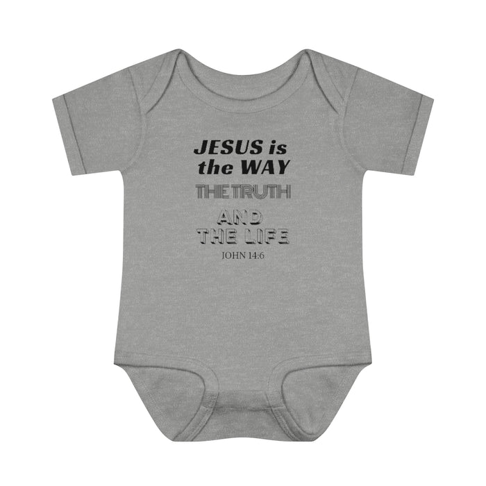 Jesus Is The Only Way Infant Baby Rib Body Suit