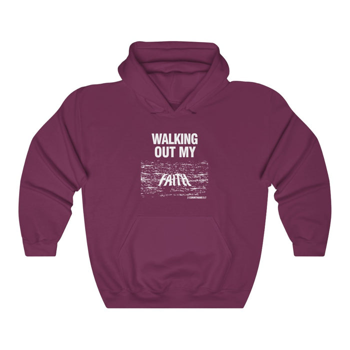 Walking Out My Faith Men’s Unisex Heavy Blend™ Hooded Sweatshirt