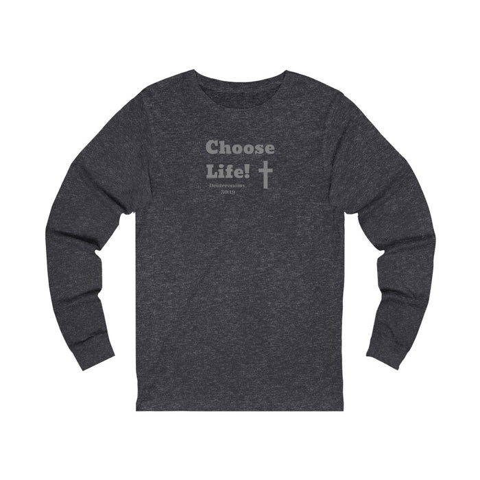 Choose Life 2.0 Women Unisex Jersey Long Sleeve Tee