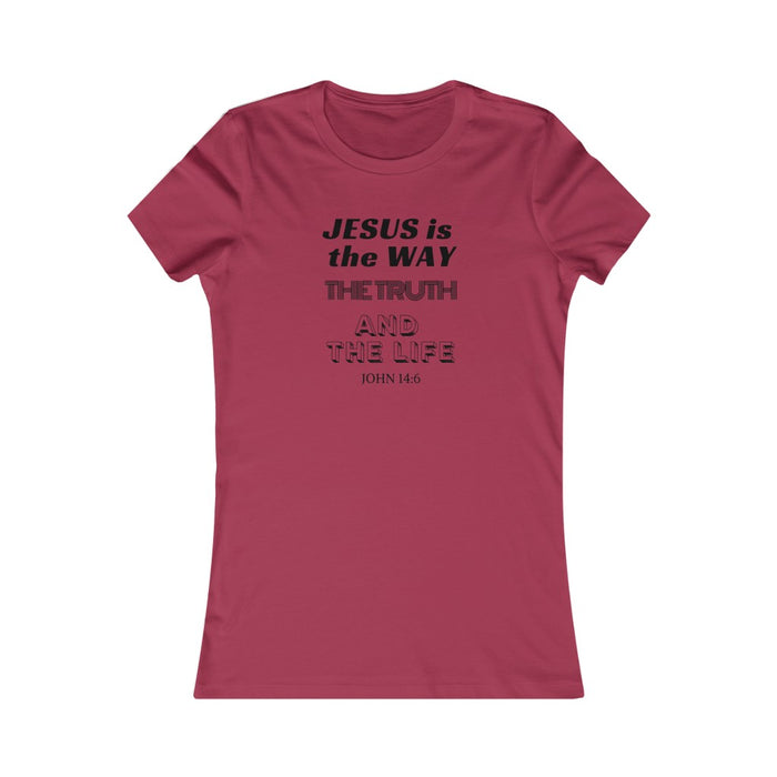 Jesus Is The Way Women's Favorite Tee