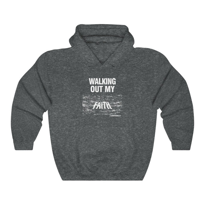 Walking Out My Faith Men’s Unisex Heavy Blend™ Hooded Sweatshirt