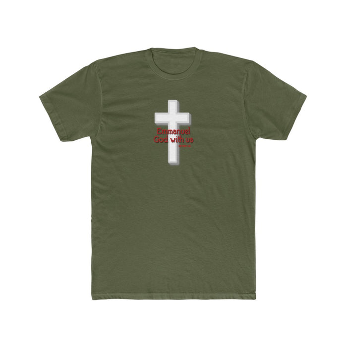 Emmanuel God With Us Men's Cotton Crew Tee