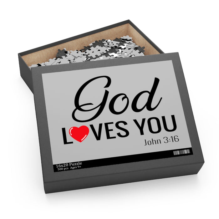 God Loves You Puzzle (120, 252, 500-Piece)