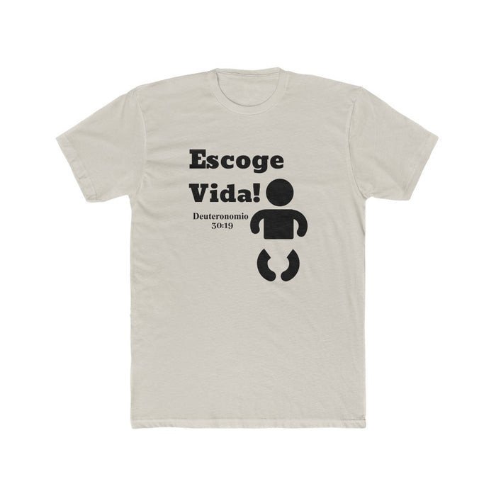 Escoge Vida Men's Cotton Crew Tee