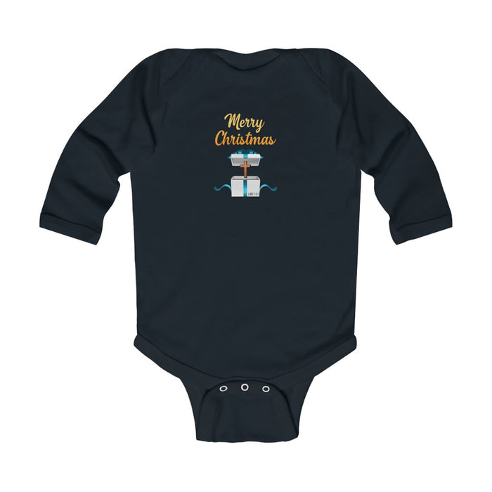 Merry Christmas Infant Long Sleeve Bodysuit