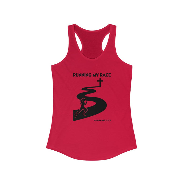 Running My Race Women’s Ideal Racerback Tank