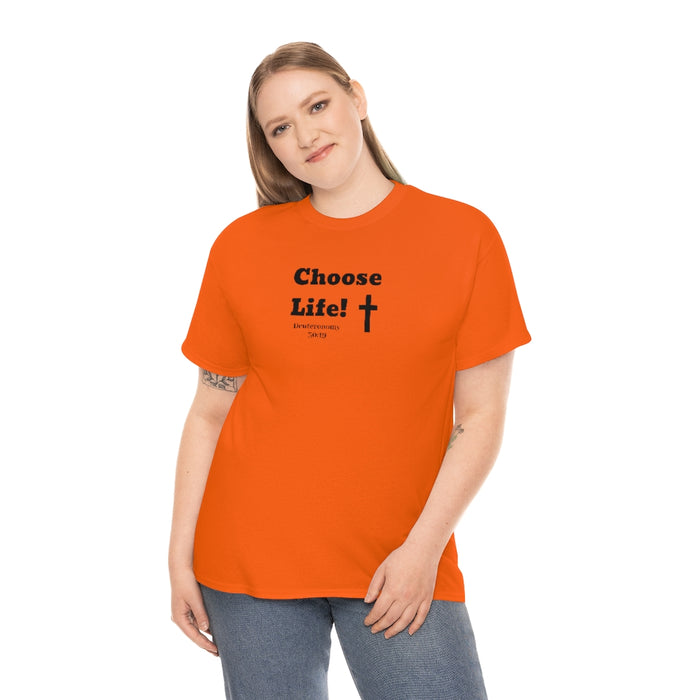 Choose Life 2.0 Women Unisex Heavy Cotton Tee