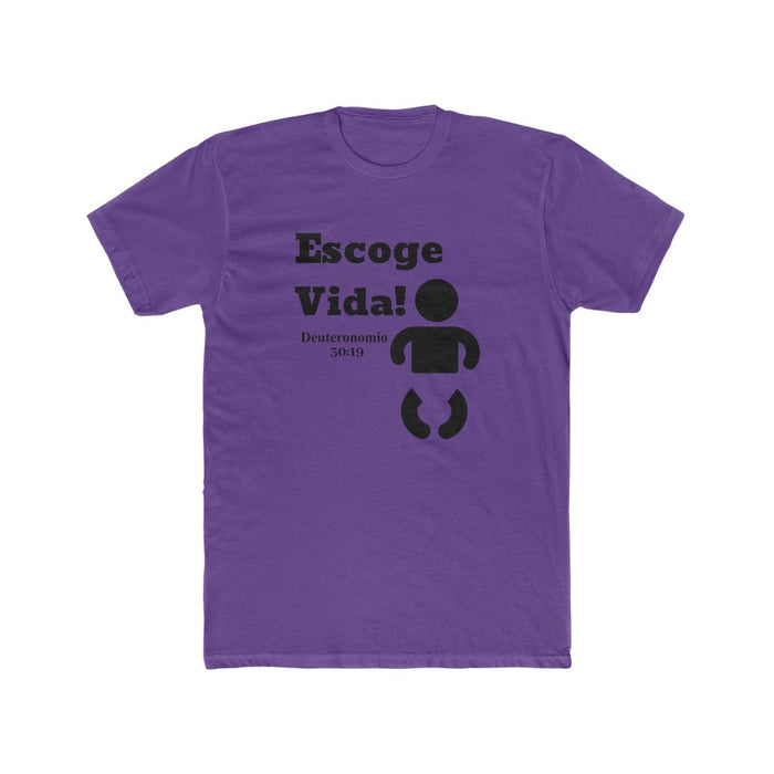 Escoge Vida Men's Cotton Crew Tee