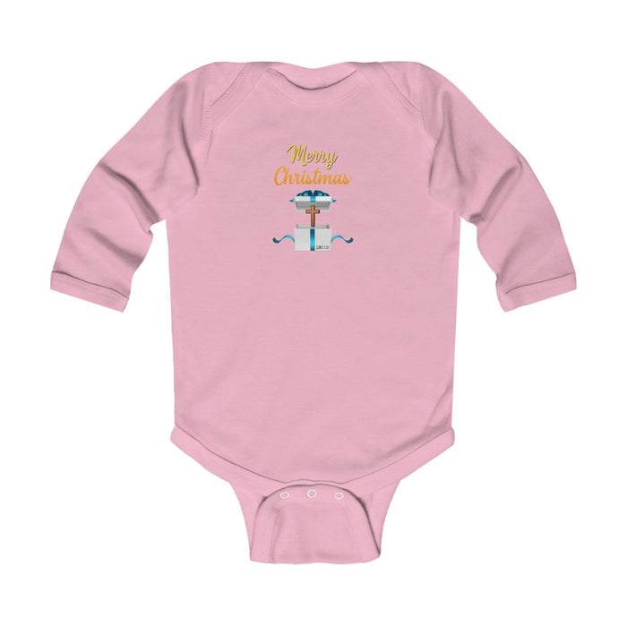 Merry Christmas Infant Long Sleeve Bodysuit