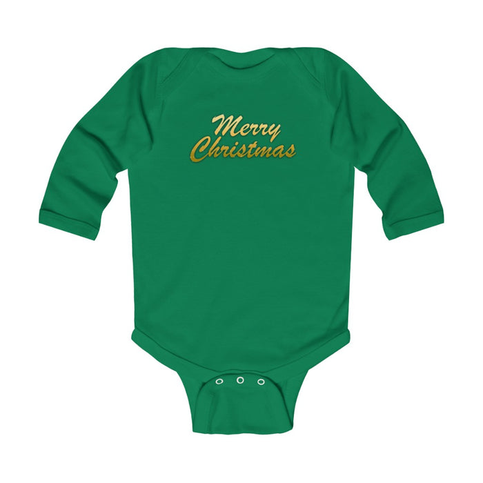 Merry Christmas Infant Long Sleeve Bodysuit