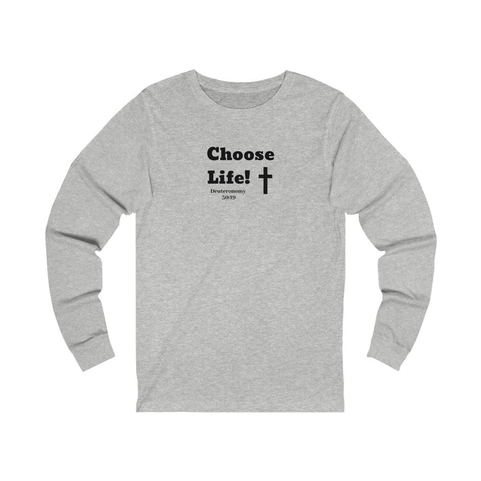 Choose Life 2.0 Men Unisex Jersey Long Sleeve Tee