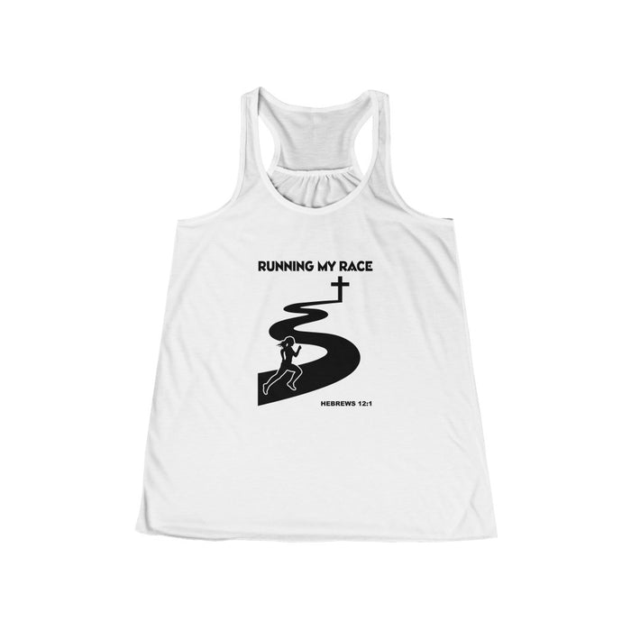 Running My Race Women's Flowy Racerback Tank