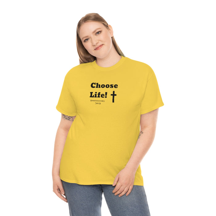 Choose Life 2.0 Women Unisex Heavy Cotton Tee