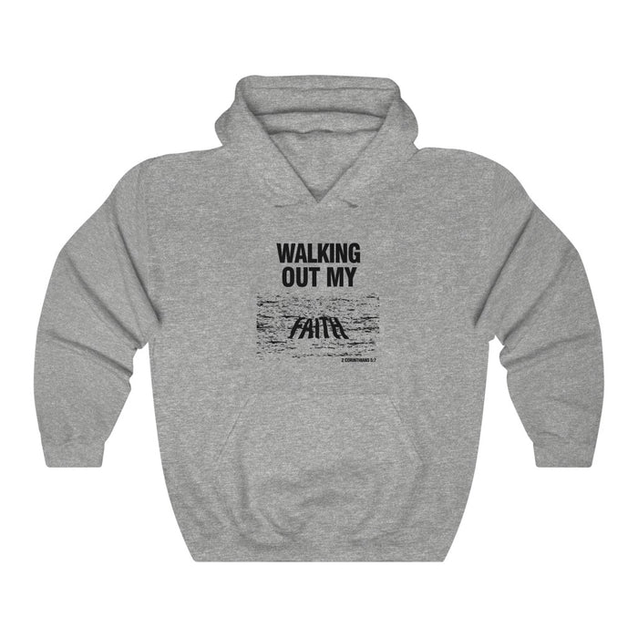 Walking Out My Faith Men’s Unisex Heavy Blend™ Hooded Sweatshirt