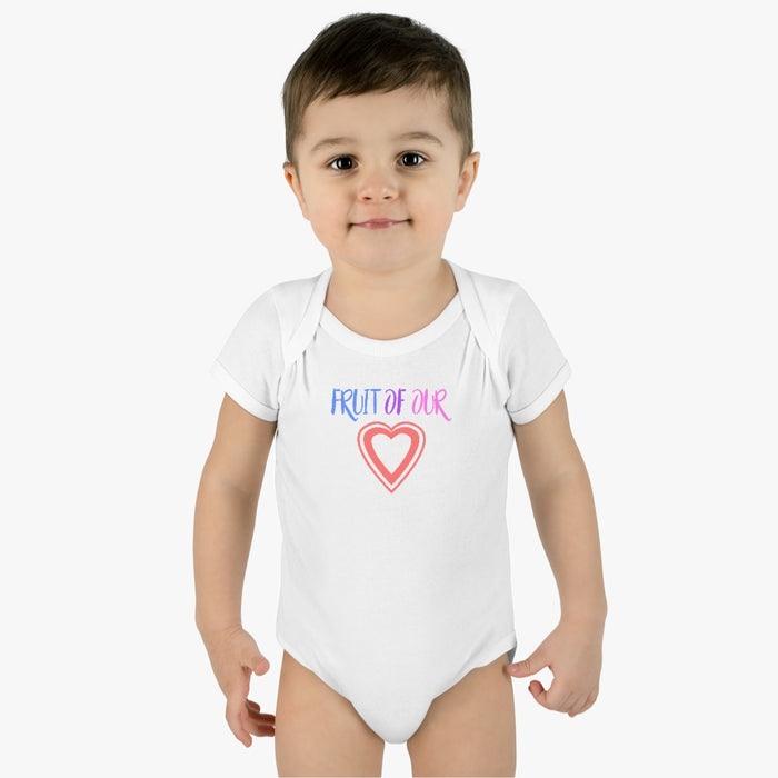 Fruit of our Heart Infant Rib Body Suit