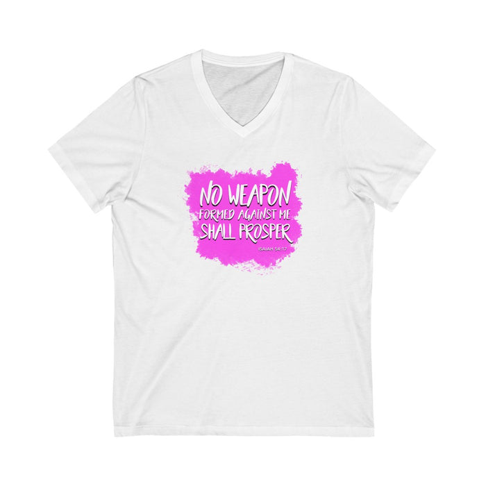 No Weapon Women Unisex Jersey Short Sleeve V-Neck Tee