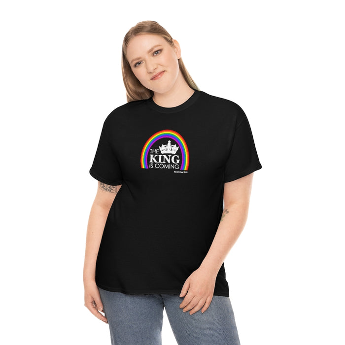 The King is Coming Women’s Unisex Heavy Cotton Tee