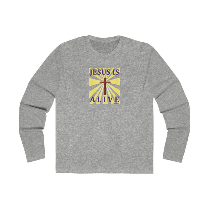 Jesus is Alive Men's Long Sleeve Crew Tee