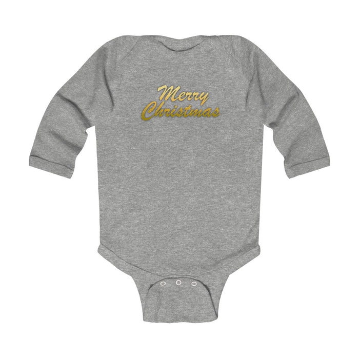 Merry Christmas Infant Long Sleeve Bodysuit