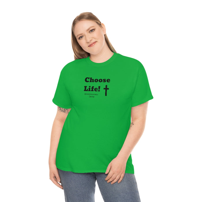 Choose Life 2.0 Women Unisex Heavy Cotton Tee