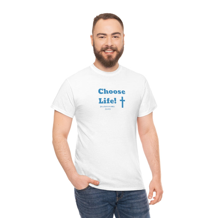 Choose Life 2.0 Men Unisex Heavy Cotton Tee