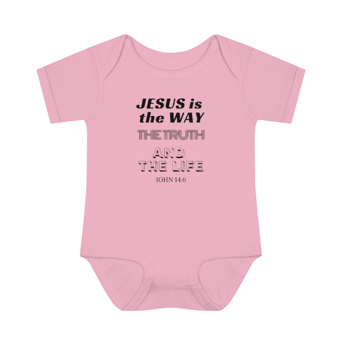 Jesus Is The Only Way Infant Baby Rib Body Suit