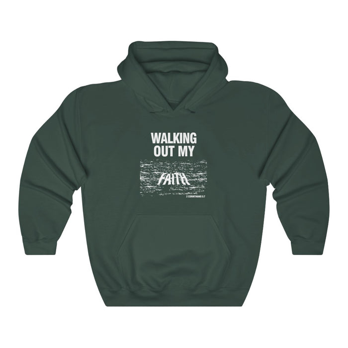 Walking Out My Faith Men’s Unisex Heavy Blend™ Hooded Sweatshirt