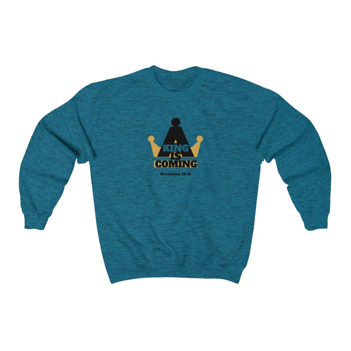 A King is Coming Men's Unisex Heavy Blend™ Crewneck Sweatshirt