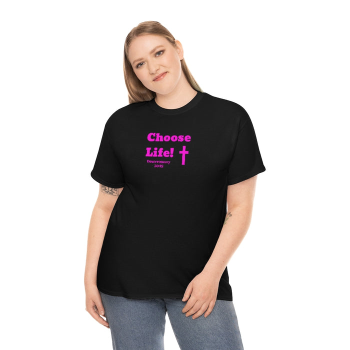 Choose Life 2.0 Women Unisex Heavy Cotton Tee