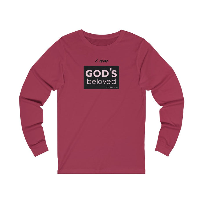 I am God’s Beloved Women’s Unisex Jersey Long Sleeve Tee