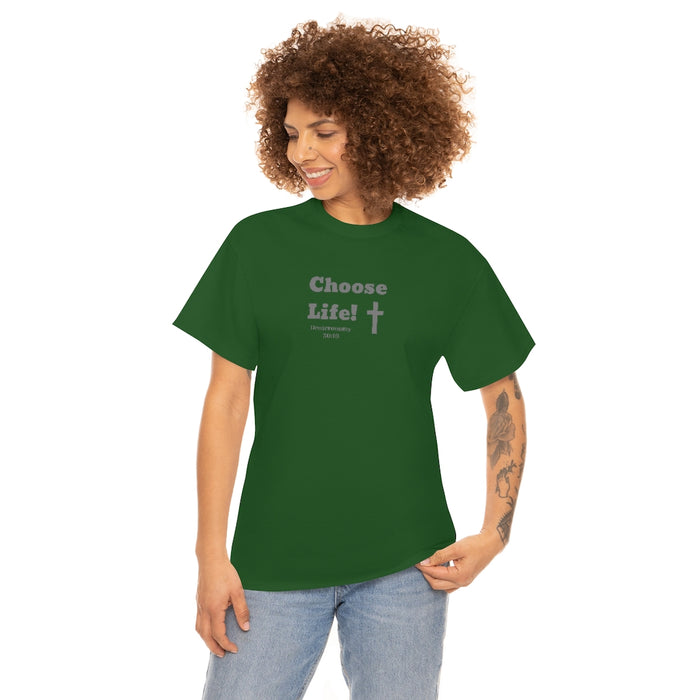 Choose Life 2.0 Women Unisex Heavy Cotton Tee