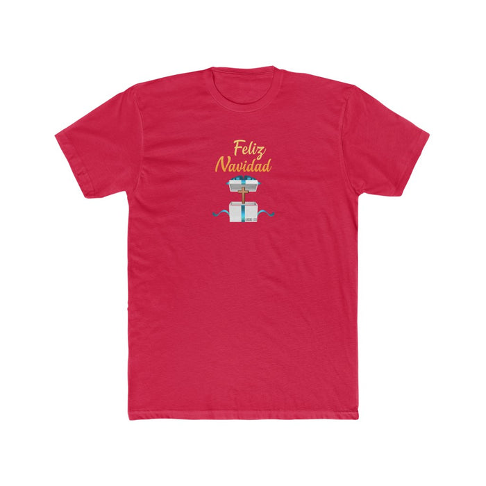 Feliz Navidad Men's Cotton Crew Tee