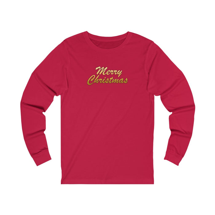 Merry Christmas Women Unisex Jersey Long Sleeve Tee