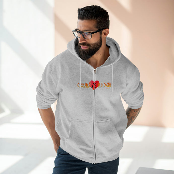 God is Love Women’s Unisex Premium Full Zip Hoodie