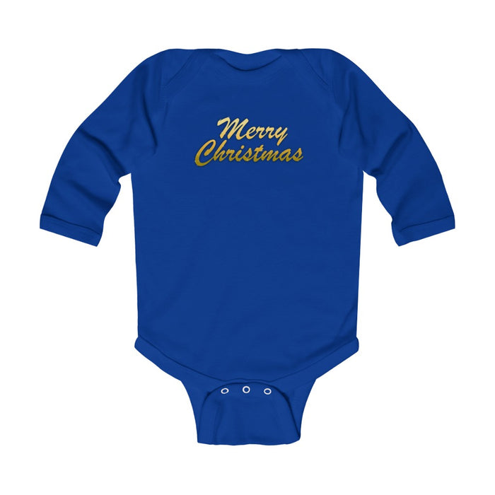 Merry Christmas Infant Long Sleeve Bodysuit