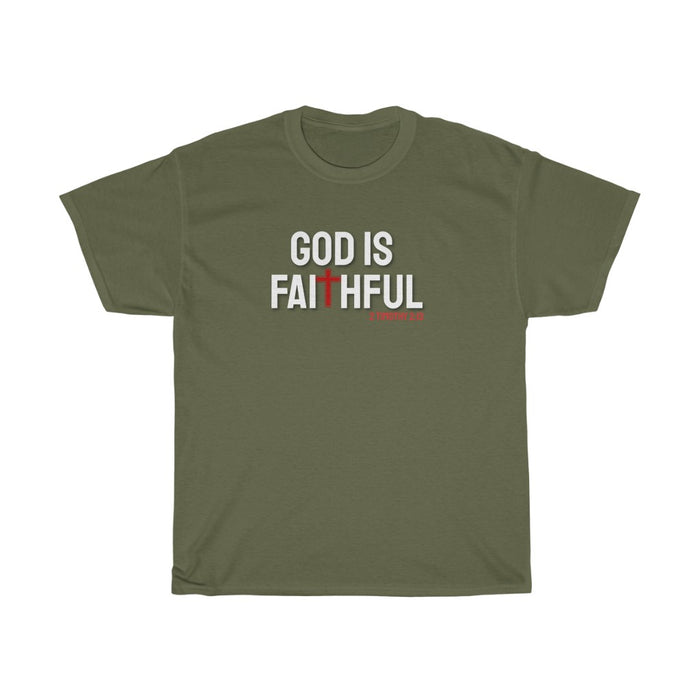 God is Faithful Women Unisex Heavy Cotton Tee