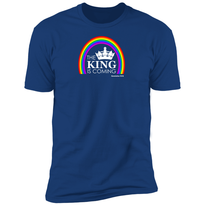 The King is Coming Men’s Premium Short Sleeve Tee Shirt